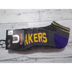 NBA Official Lakers Low Cut Socks Size 6-12